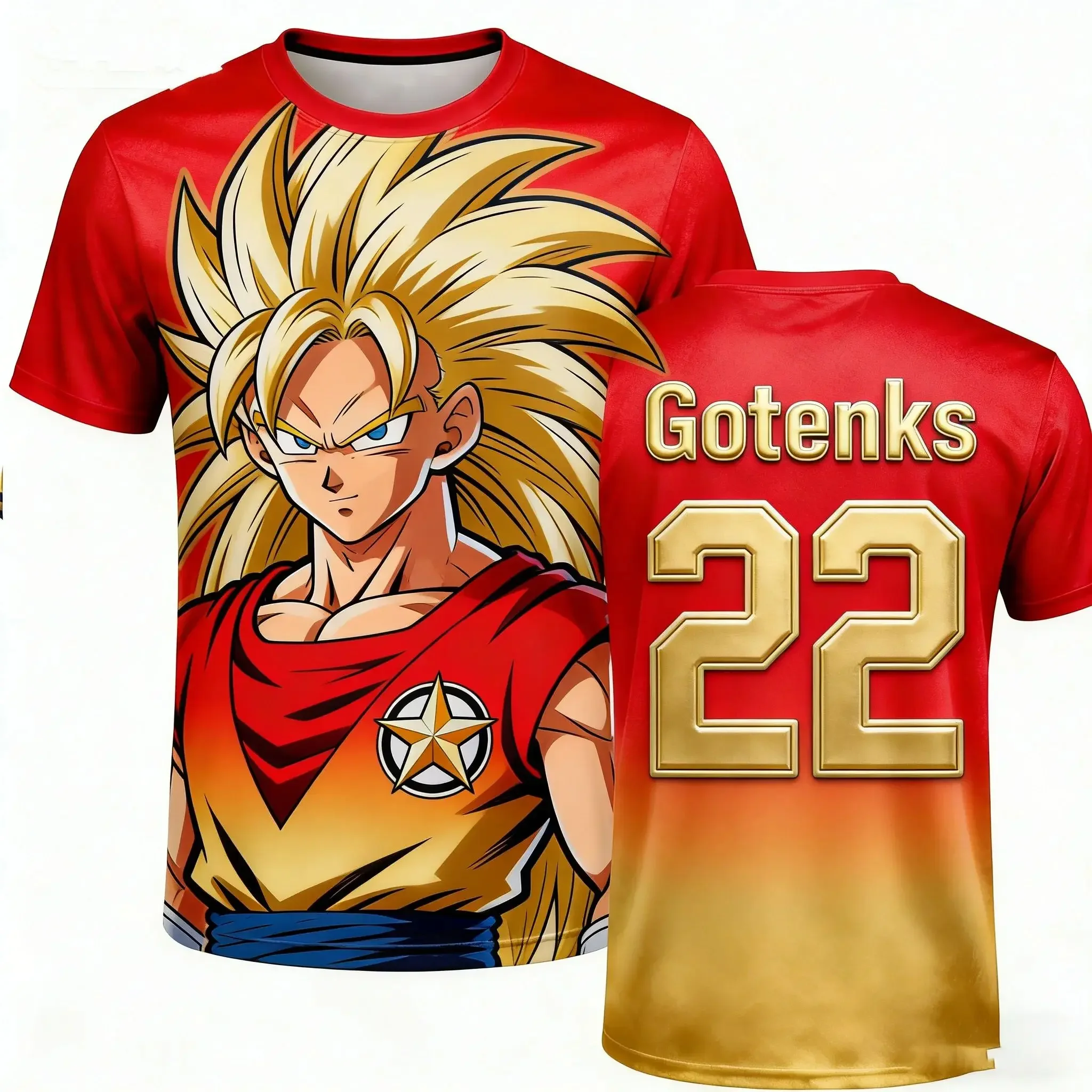 2026 Dragon Ball Sports Shirt Quick Drying Dragon Ball 3D T-shirt, Comfortable and Fashionable Essential for Anime Fans Loose