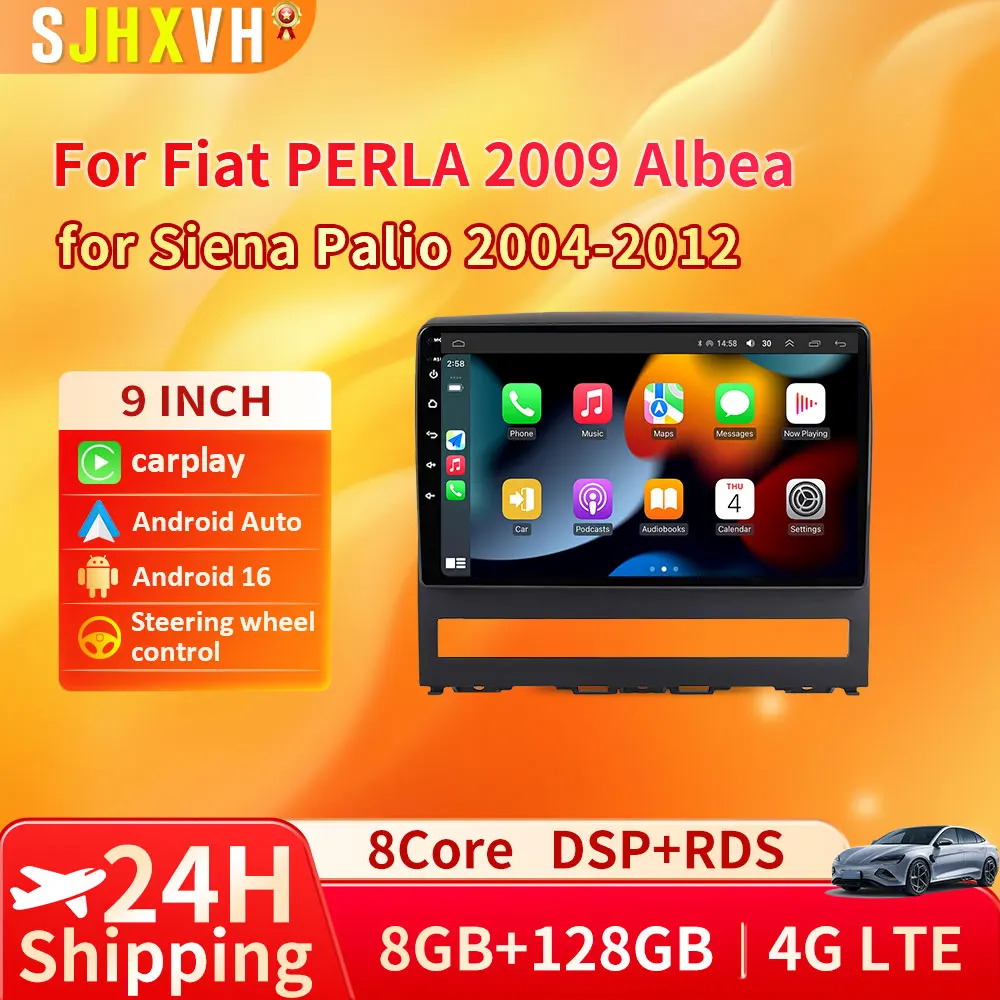 

Android AUTO Carplay Car Radio For FIAT Strada Palio Siena Albea ZOTYE Perla Idea Z200 2004-2014 Multimedia 2DIN FM Video Player