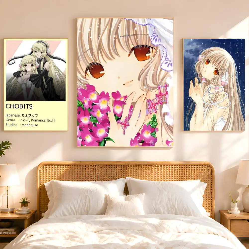 Anime C-Chobits Poster 1PC HD Matte Peel And Stick Wall Decor For Bedroom Living Room Dorm Office
