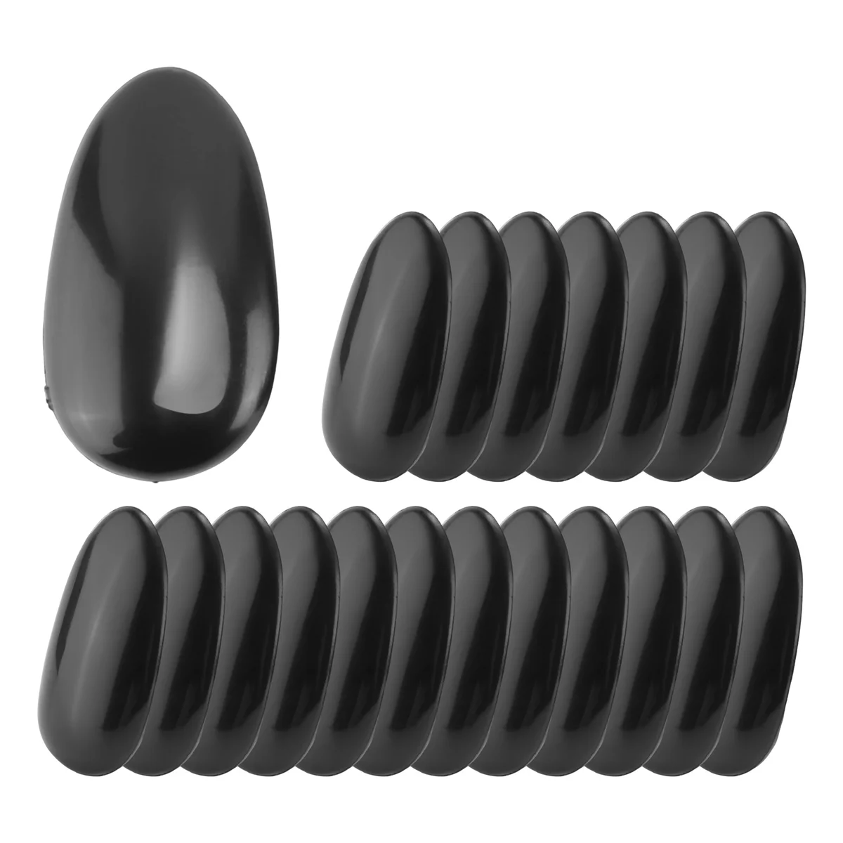 ABBR 10 Pairs Black Plastic Hairdressing Dye Coloring Ear Cover Shield Protector