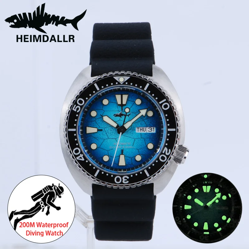 Original Heimdallr Watches For Man 20Bar Water Resistant Luminous Sapphire Crystal NH36A Movement Machinery Men's Diving Watches