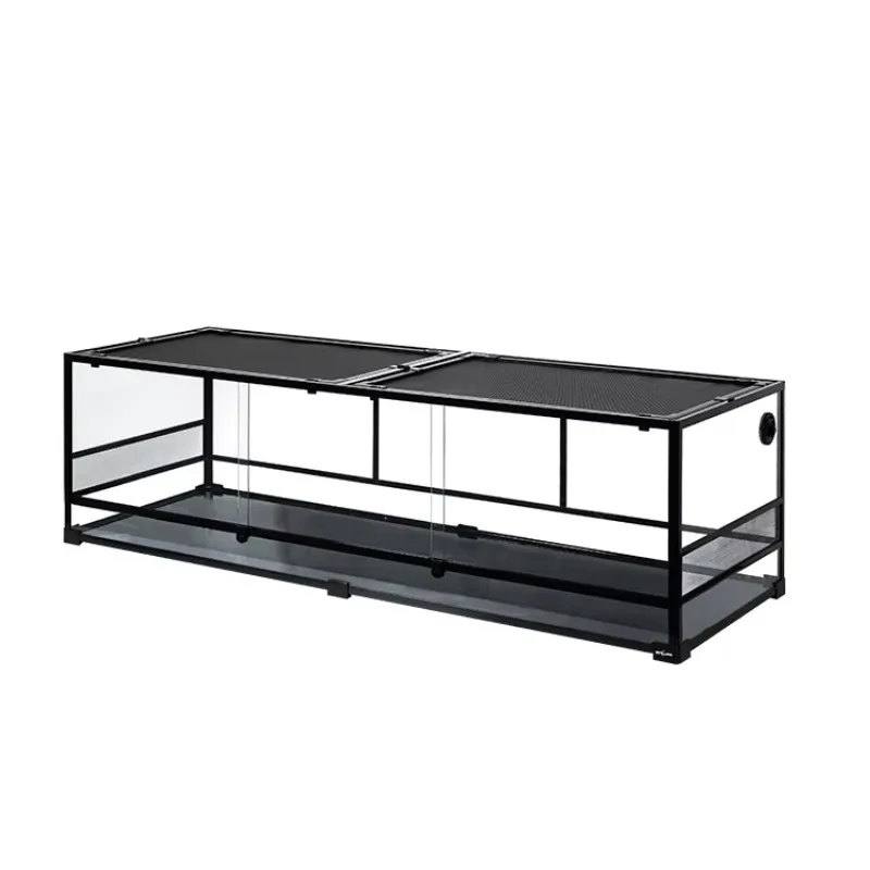 2025 REPTIZOO 134 Gal  509 L Custom Extra Large Reptile Terrarium Snake Tank Glass Terrariums Reptile Cage Bearded Dragon Tank