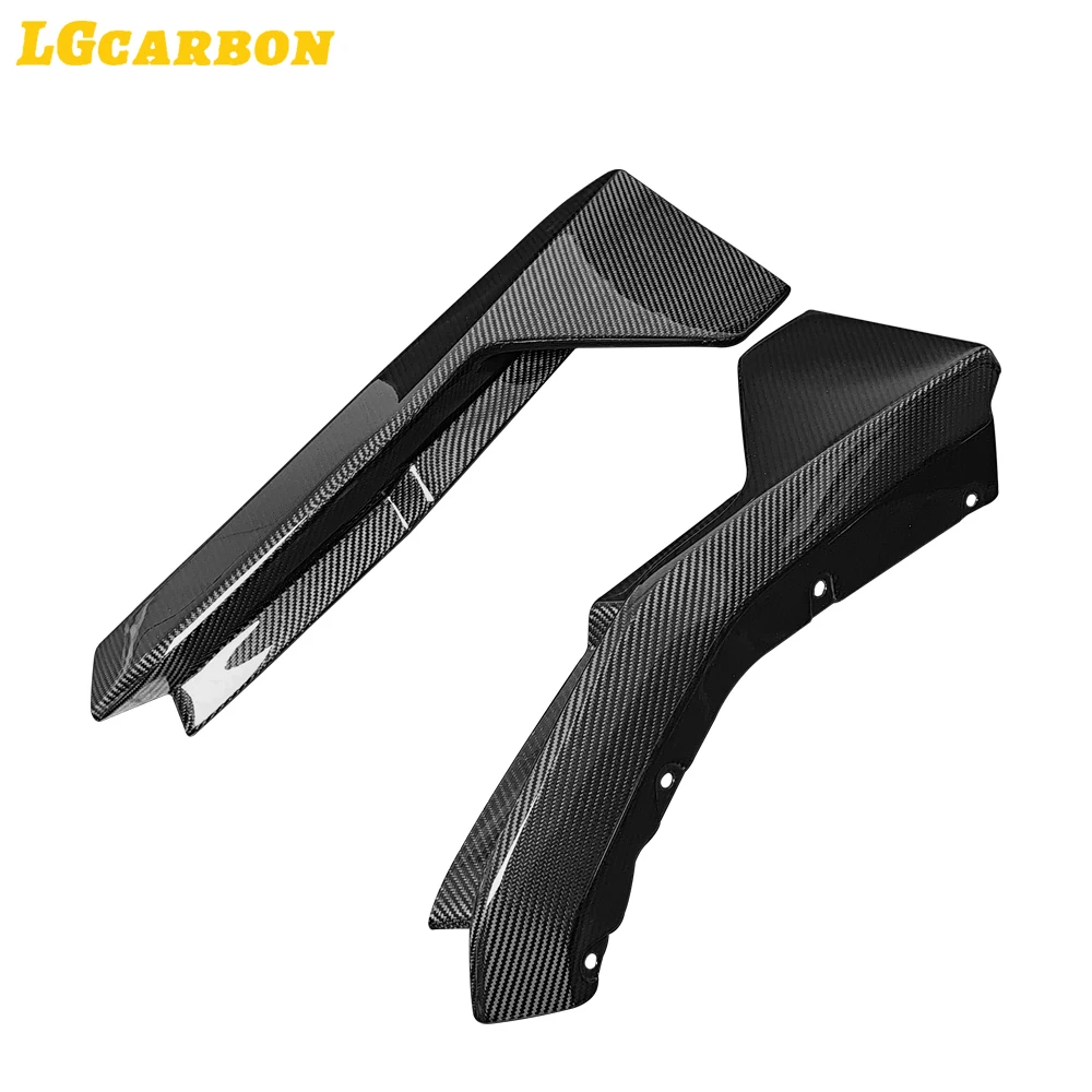 LGcarbon 2pcs Carbon Fiber Rear Diffuser Lip Splitters Rear Bumper Lip Splitters for BMW 4 Series G82 G83 M4 Coupe 2021+