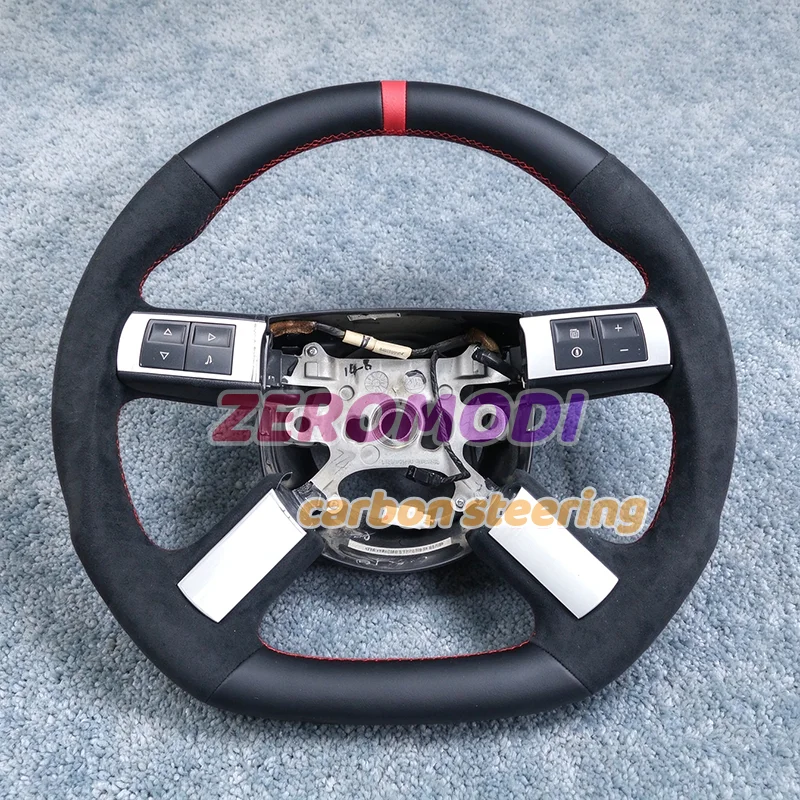 For Dodge Chrysler 300C 2007 2008 2009 2010 2011 2012 Challenger Leather Steering Wheel Customized