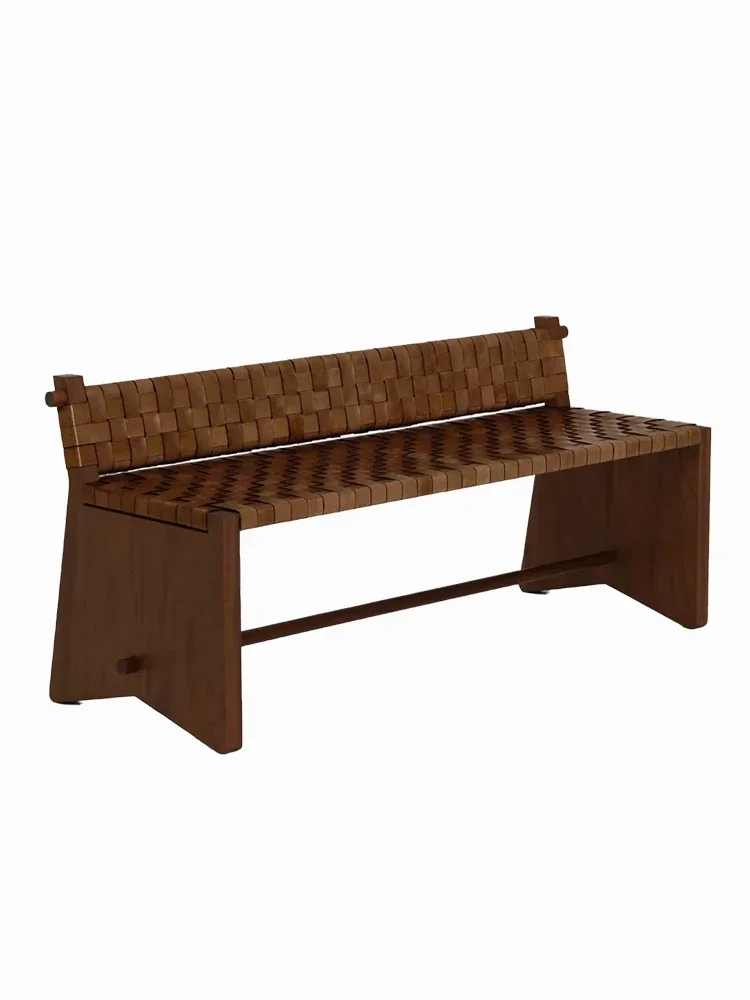 Creative hand woven leather art single/double sofa chair
