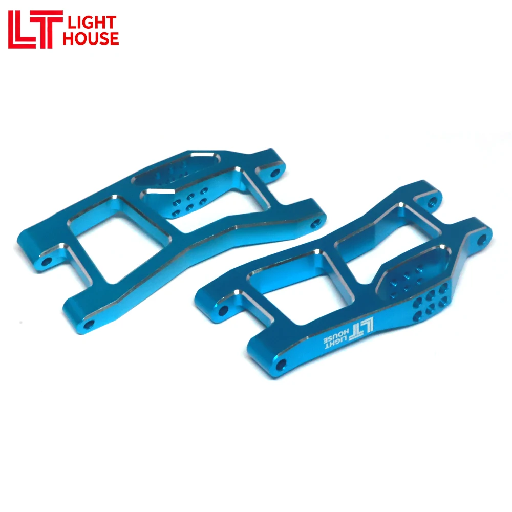 LIGHT HOUSE 7075 Juego de brazo inferior trasero de aluminio para TRX MINI MAXX BL-2s 4WD Monster Truck sin escobillas 107154-1 piezas de mejora