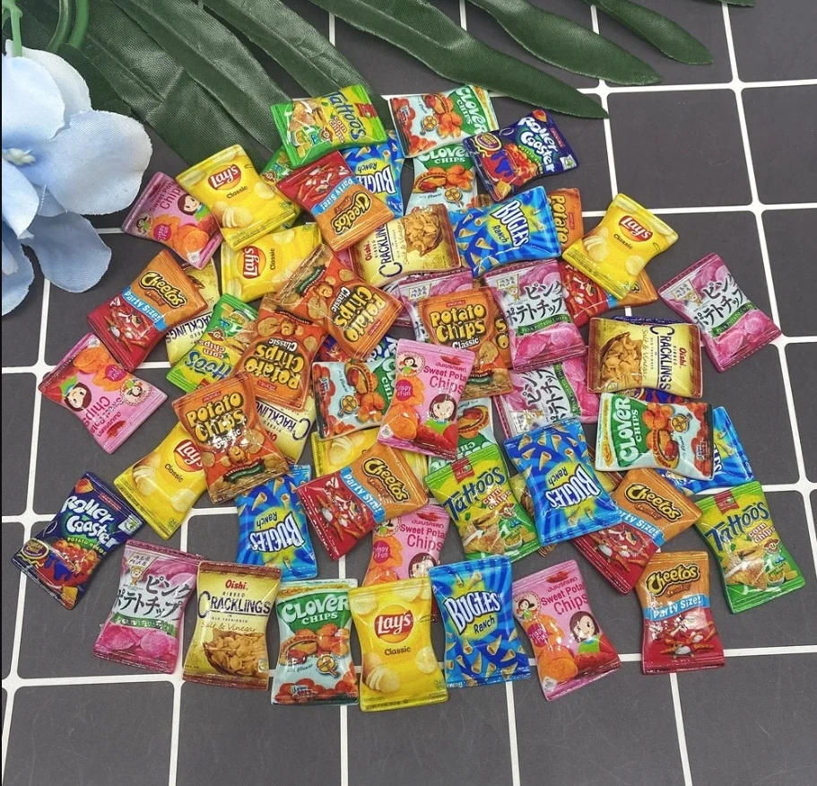 نموذج رقائق الراتنج المصغرة ، ديكور بيت الدمية ، وجبة خفيفة صغيرة ، إكسسوارات اللعب ، مقياس ، 10 في الكثير