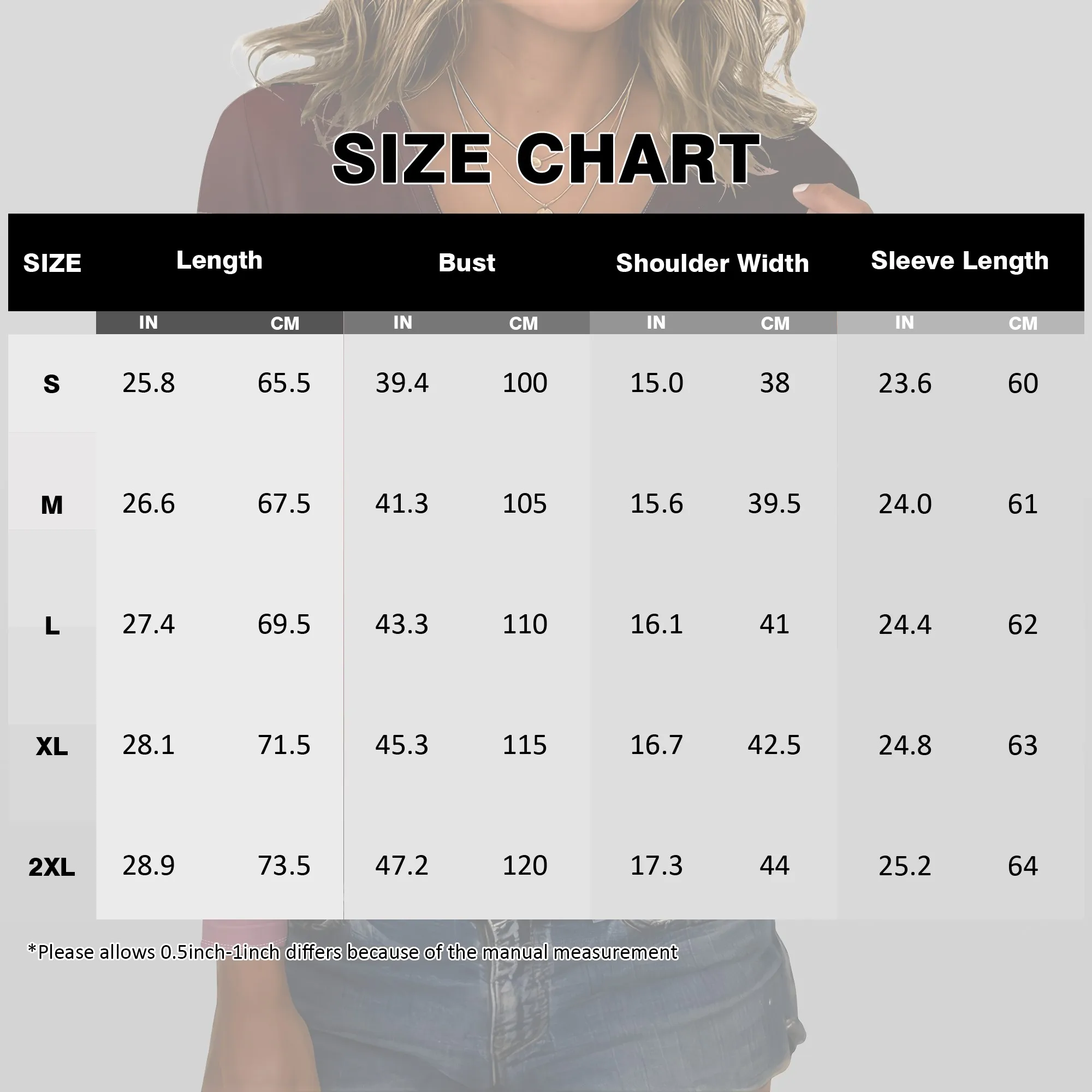 Camicie con scollo a V a maniche lunghe da donna Pullover con bottoni alla moda in colore sfumato Top Camicette floreali comode casual autunno inverno