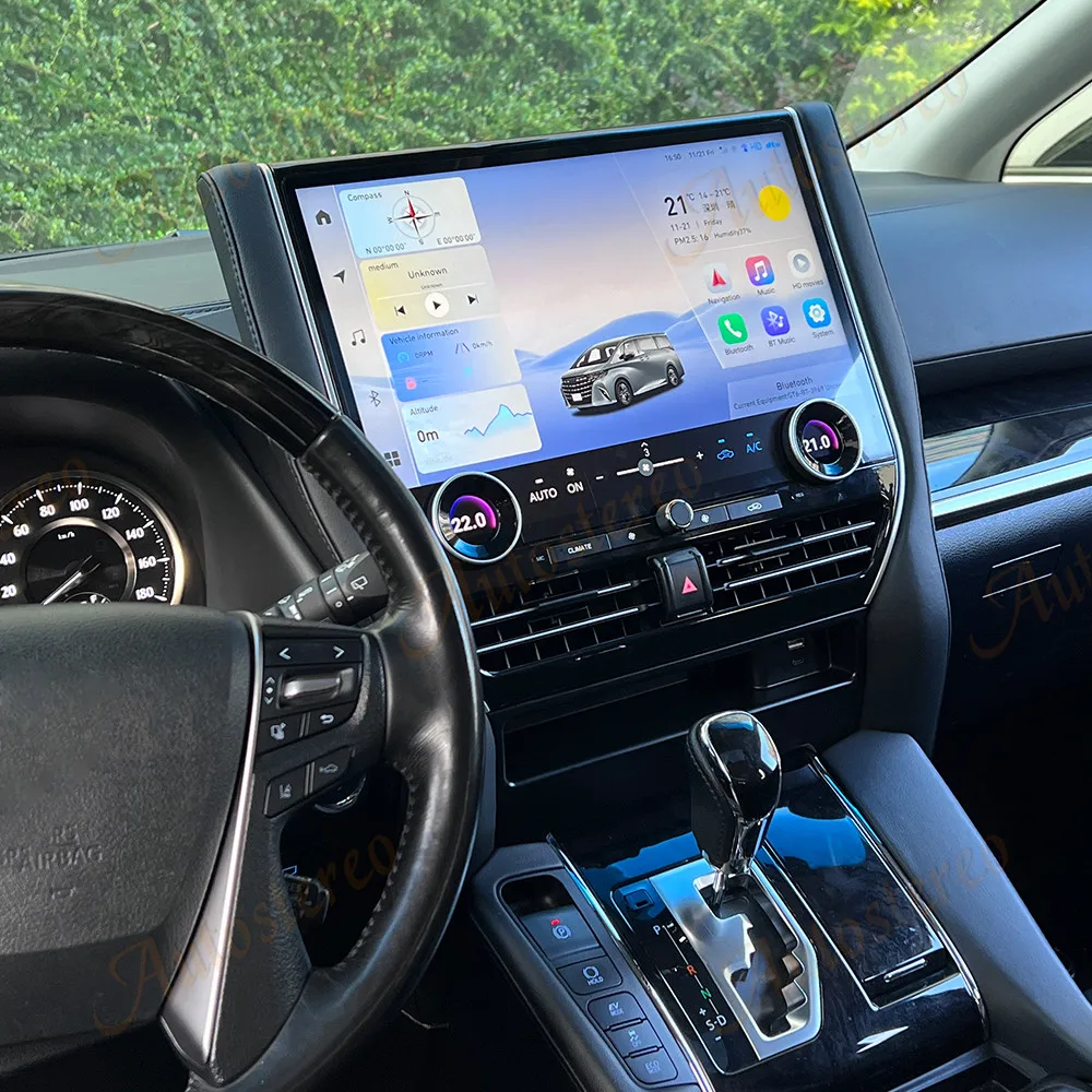 

16,8-дюймовый Android 13 для Toyota Alphard 2015-2020, радио Tesla, автомобильный мультимедийный плеер, GPS, авто стерео навигация, головное устройство-