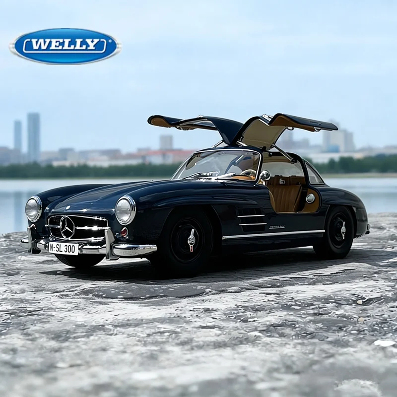 

Welly 1:36 Mercedes Benz 300SL Alloy Sports Car Model Diecasts Metal Classic Retro Car Vehicles Model Simulation Childrens Gifts