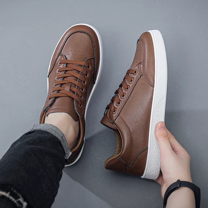 2025, neue Herrenschuhe, Herbst, dicke Sohlen, Skateboard-Schuhe, vielseitige Freizeitschuhe, trendige Schuhe, koreanische Version, Retro-Sportbrett, S