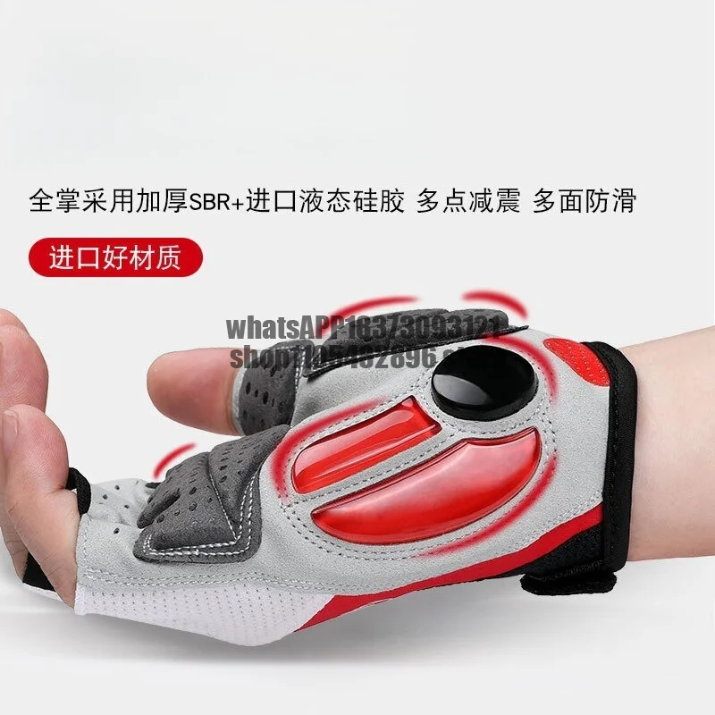 Bicycle Silicone Half Finger Cycling Gloves Summer Outdoor Sports Mountain Bike Road Bike Shock Absorption