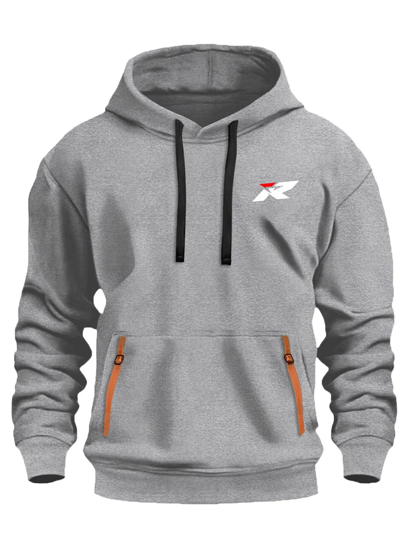 أزياء للجنسين هوديي مع شعار طباعة المتضخم الرباط مقنعين السترة S-XXXL، الكنغر جيب عارضة البلوز