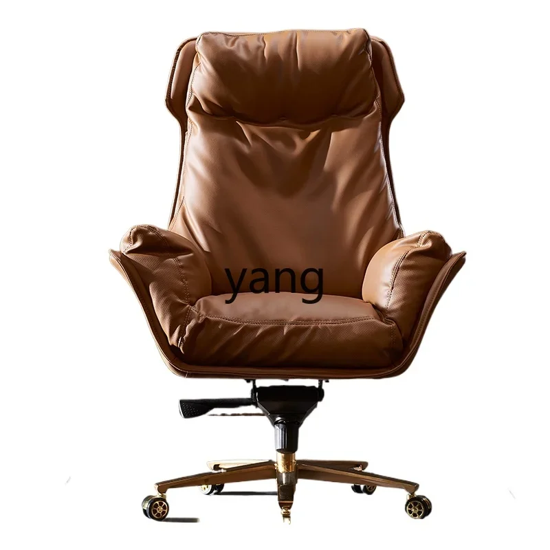 

ZL computer chair light luxury office chair reclining president seat high-end and comfortable