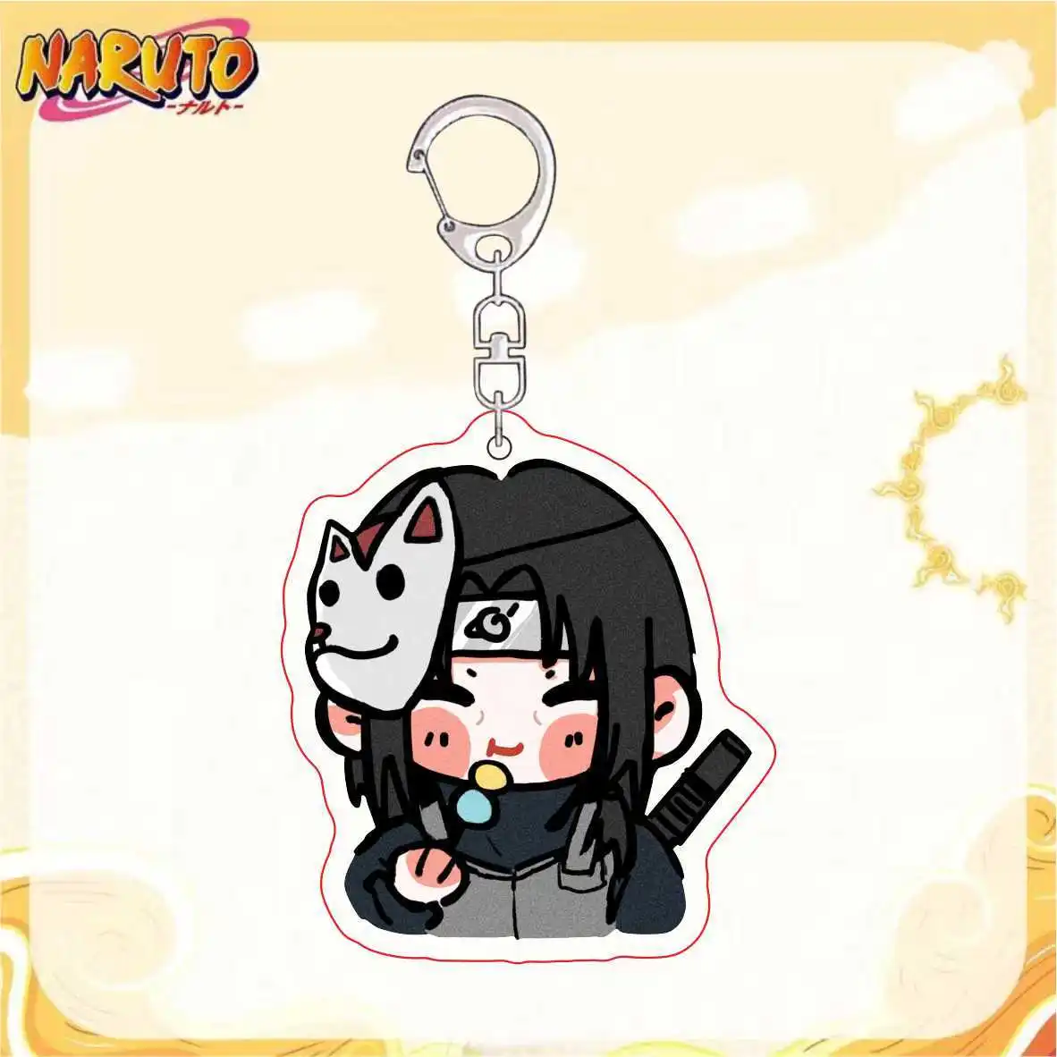 Naruto Animation Game Peripheral Toys Q-Version Kawaii Acrylic Pendants Keychain Garnish Accessory Anime Figures Collection
