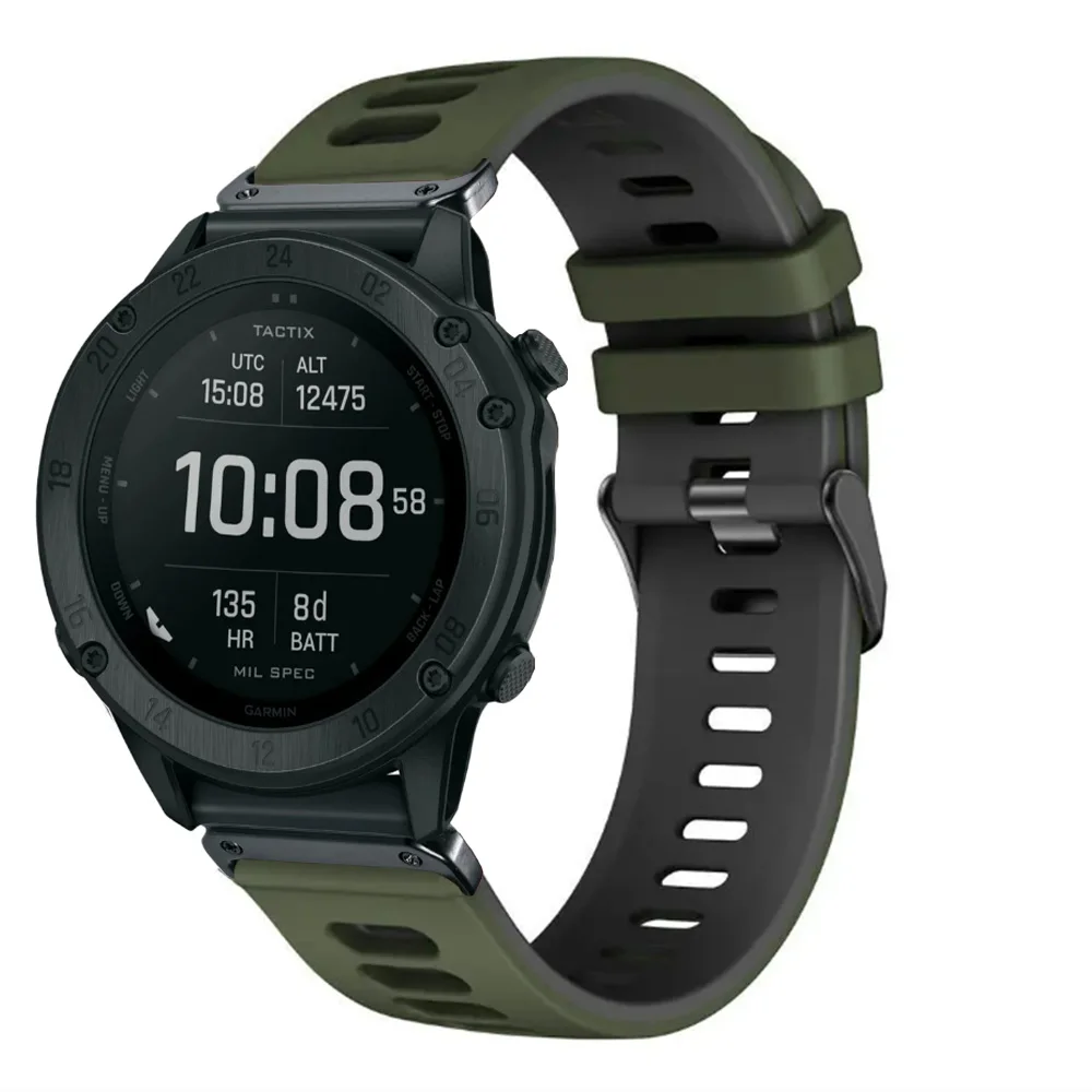 سوار سيليكون للغارمين Fenix ، Forerunner ، wrenfit ، wrenfit ، من من السيليكون ، من من أجل Garmin Fenix 7 ، 7X Pro ، 6 ، 6X Pro ، 5 ، ساعة 5X Plus