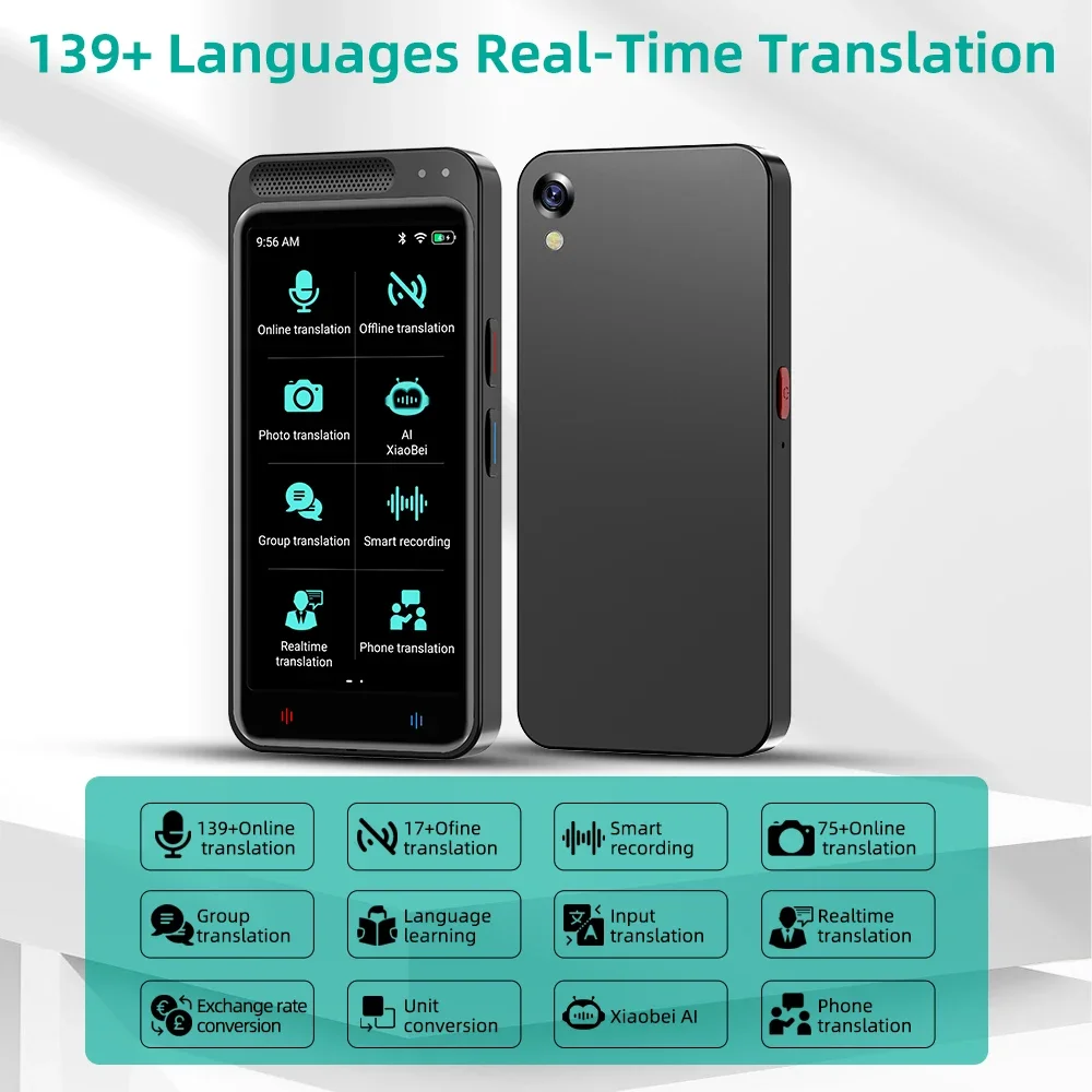 OEM Chat-GPT VORMOR Z6 Voice Translator AI Intelligent Speech Translation Machine Two-way Instant Simultaneous Interpretation