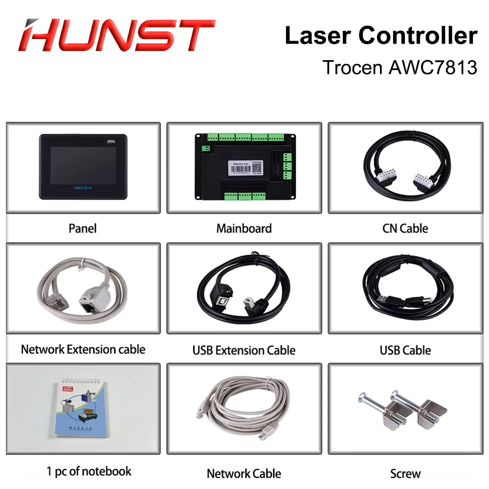 HUNST Trocen AWC7813 kontroler lasera Co2 System sterowania DSP DIY sterowanie laserem wymień AWC608 AWC708 6442G 6445G