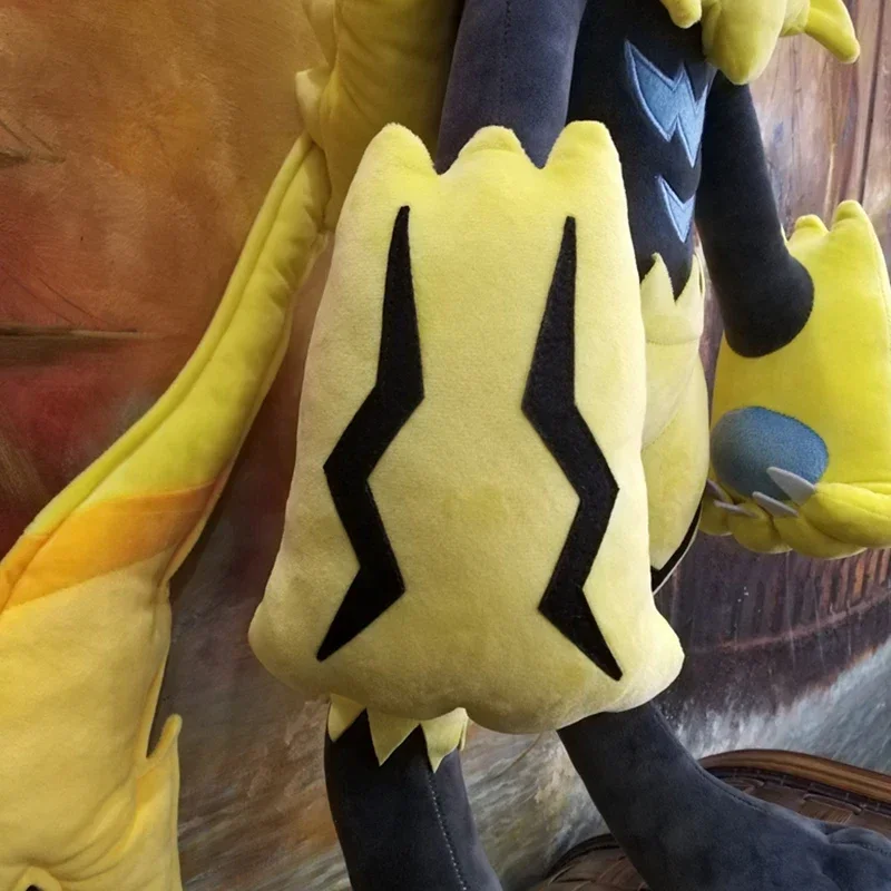 75cm Pokemon Large Plush Toys Zeraora Anime Doll Cute Pokémon Ornament Plushie Kawaii Pillow Birthday Gift for Children Kids