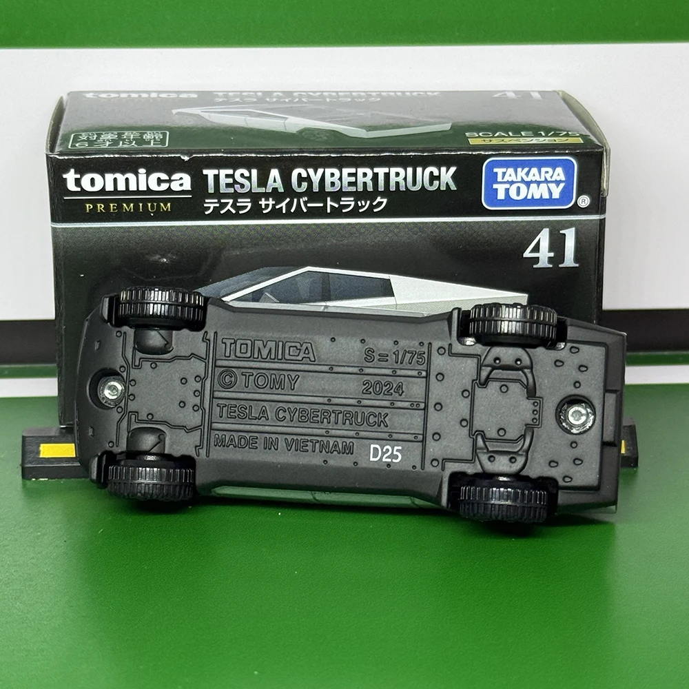 Tomy Tomica Premium 41 Tesla Cybertruck Coleção de modo de carro em liga estática fundida sob pressão