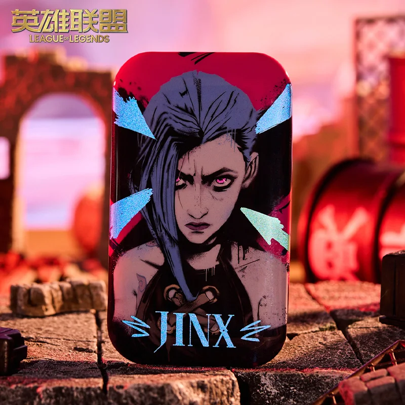 8.8Cm Lol League of Legends Arcane Season 2 Jinx Vi Caitlyn Kiramman Ekko Mel Ameessa Game Peripherals Badge Model Kid Toys Gift