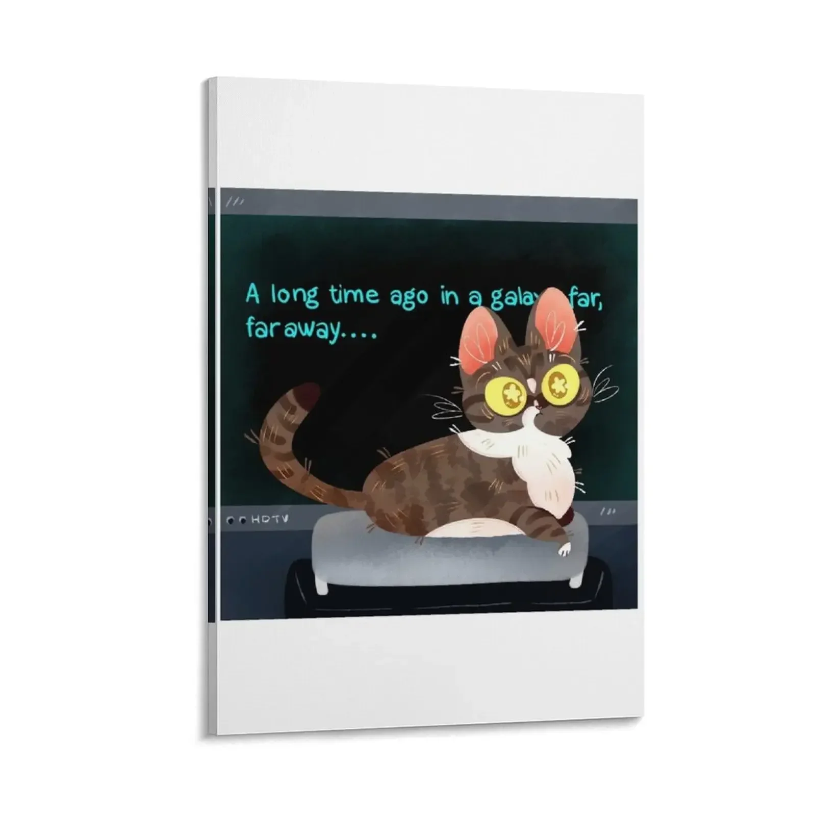 

Mitzi Blocks the TV Canvas Painting room decorations aesthetic photos for living room room decoration