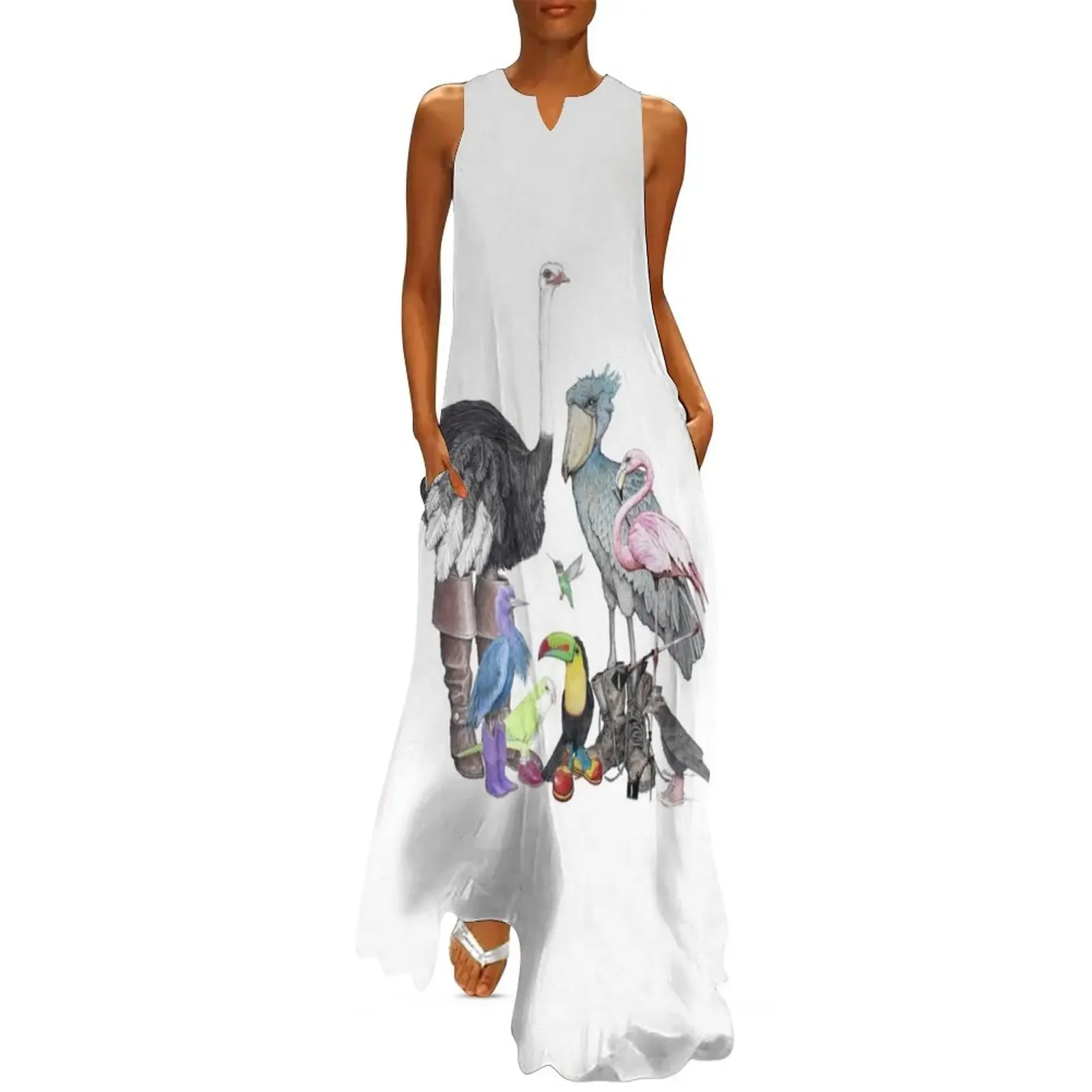 

Birds in shoes Long Dress Woman dresses prom dresses 2025 women's summer clothing 2025 Dress