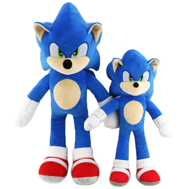 Muñeco de peluche de Sonic The Hedgehog, juego de dibujos animados, nudillos de Anime, Shadow Silver Tails, juguetes de peluche Metalsonic, 25-36cm