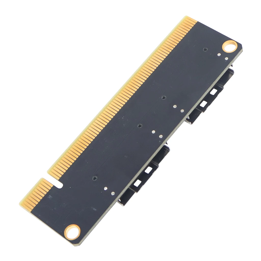2 Port SlimSAS 8i x2 zu PCIe 4.0 x16 Slot Adapter Karte SFF8654 Riser Karte GEN4 für Netzwerk Grafik Grafikkarte GPU 6Pin Powe – Detail 14