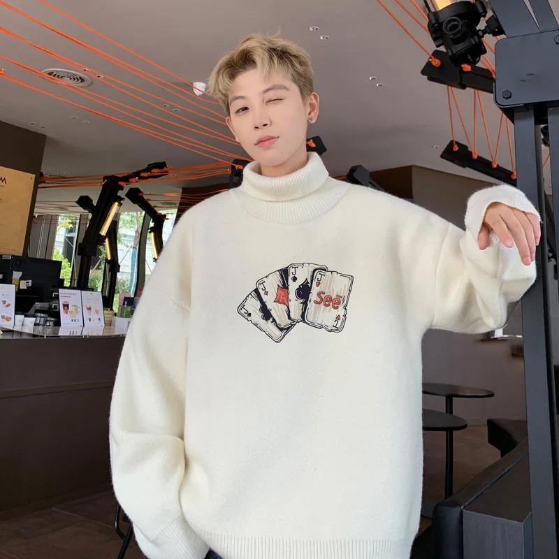 men's-oversized-sweaters-autumn-white-5xl-knitted-sweater-turtleneck-poker-print-casual-wear-for-man-knit-pulloves-men-clothes