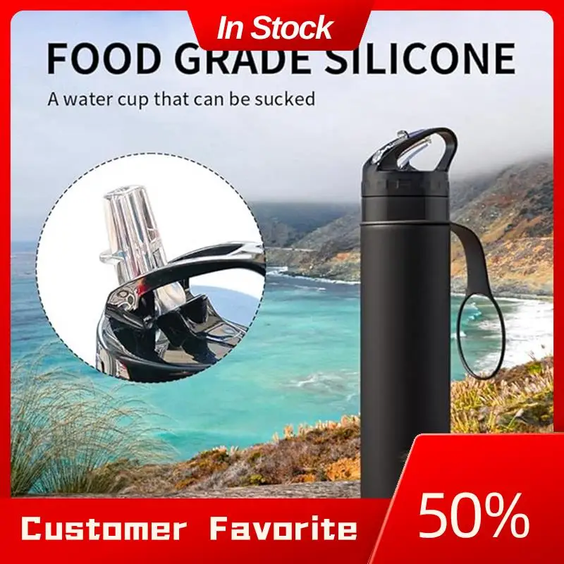 

Y28A Folding Silicone 600Ml Water Bottle Cycling Water Cup Portable Shatterproof Silicone Water Bottle
