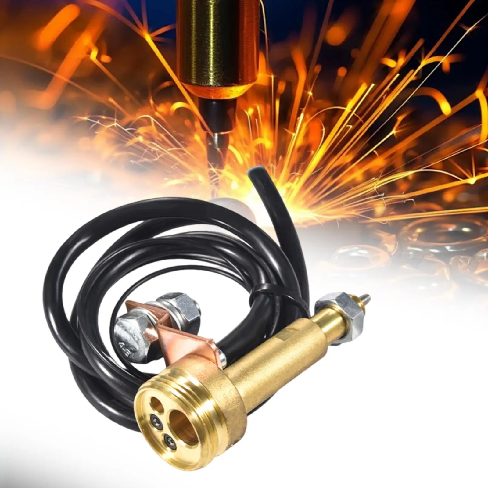 Professional MIG Welding Panel Adapter Copper Euro Central Connector for Wire Feeder Machine Double Drive Heat Resistant