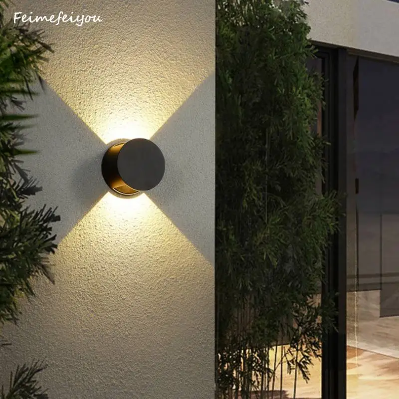 

LED Outdoor Waterproof Wall Lamp Up And Down Wall Lamps Aisle Living Room Bedroom Bedside Background Decorative Wall Lighting