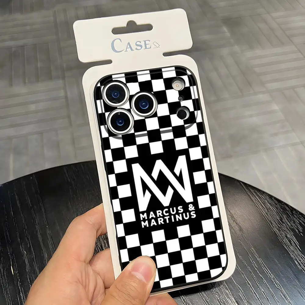 Чехол для телефона с логотипом Marcus And Martinus для Iphone 17 Pro Max 15 16e 13 14 12 Mini 11 Xr X Xs Pro Max 8 7 Plus, задняя крышка