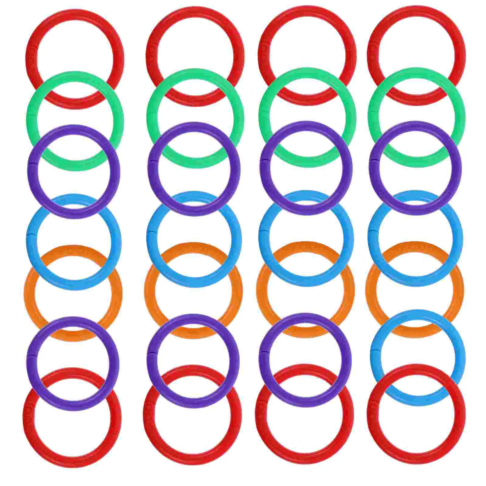 100pcs Durable Loose Leaf Binder Rings Multi purpose Snap Ring Loose Paper Notebook Ring for Organization and Sorting