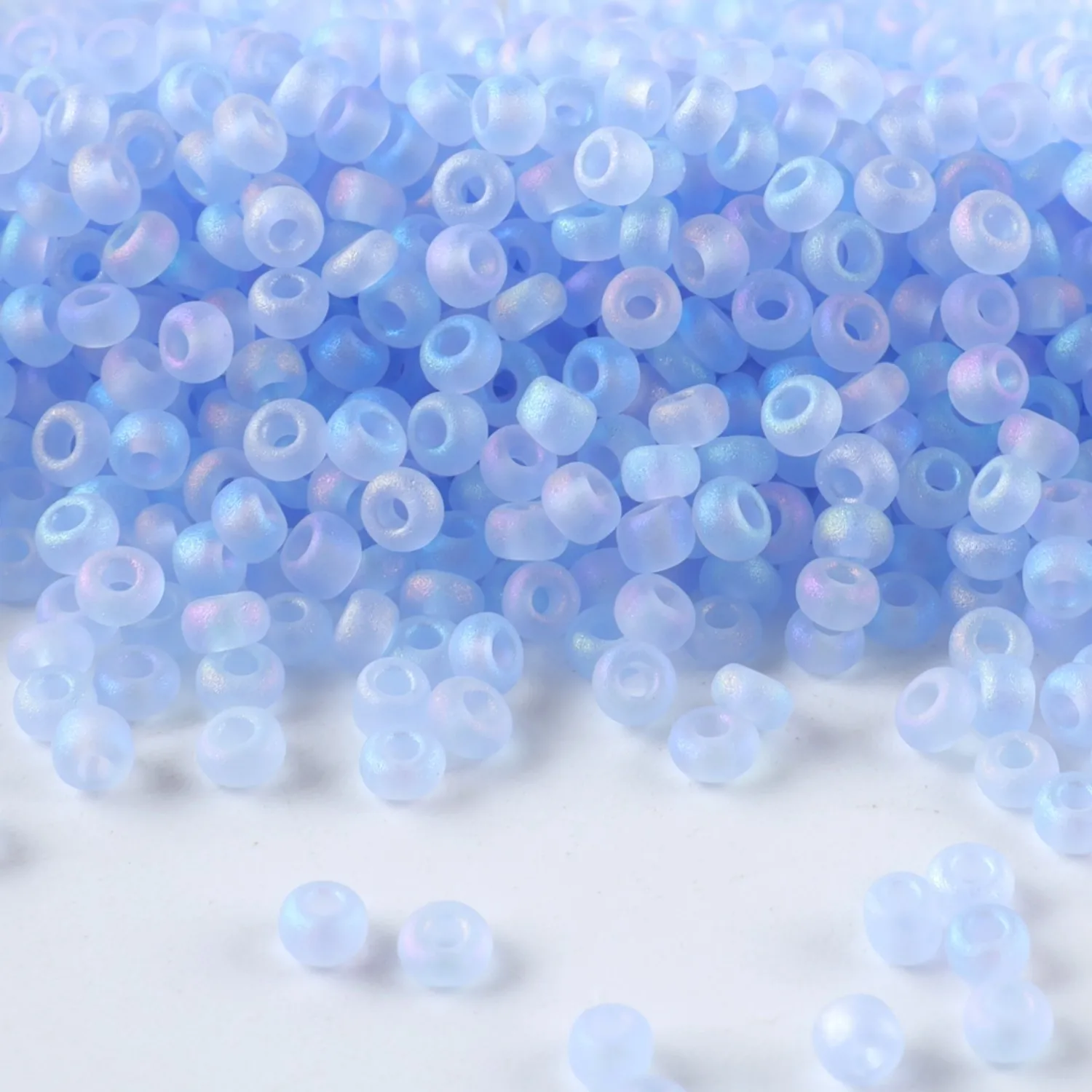 Hochwertige CJ 11/0 Mattierte Rocailles-Perlen für Schmuckherstellung, 10g/Röhrchen, Geeignet für Alle Arten von DIY-Bastelarbeiten – Detail 12