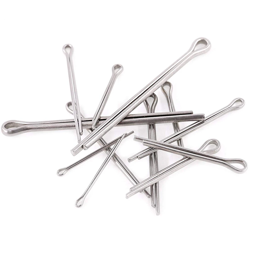 340 قطعة 6 أحجام 304 الفولاذ المقاوم للصدأ كوتر دبوس مجموعة متنوعة قوي قفل دبابيس مجموعة للاستخدام الميكانيكي RV دبابيس معدنية صغيرة