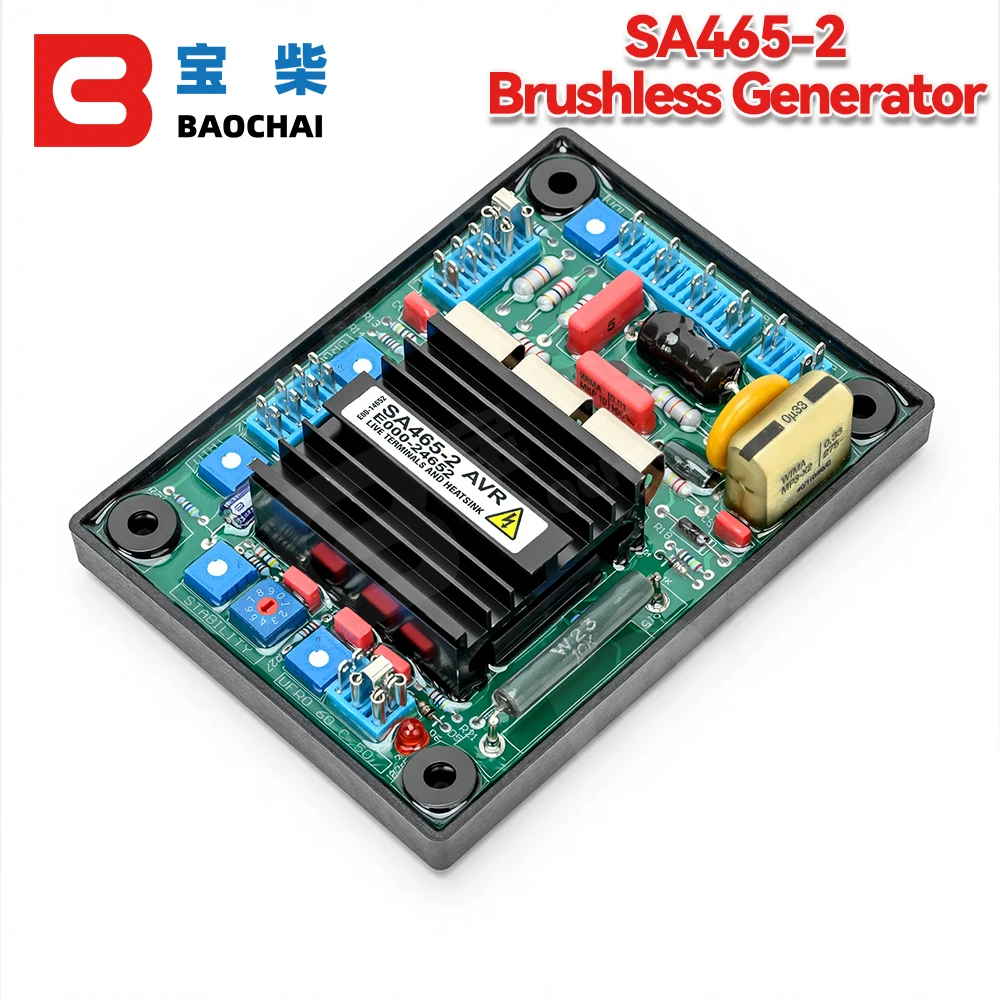 High Quality SA465-2 AVR Automatic Voltage Regulator Brushless Generator Adjust Voltage Protector for Alternator