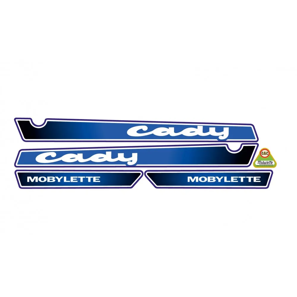 MOBYLETTE CADY Blue Motorcycle compatible sticker set 2