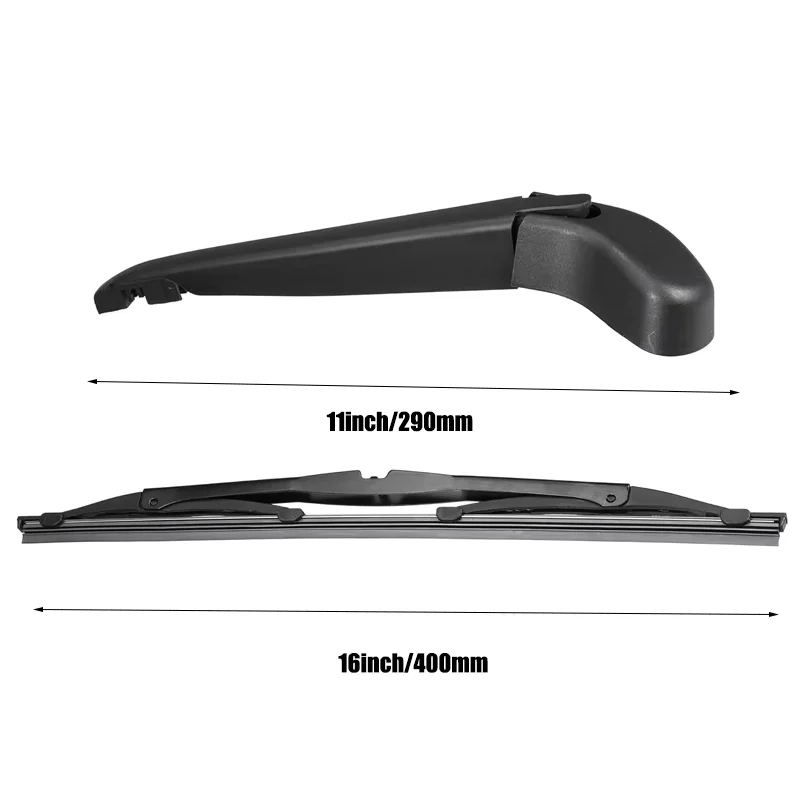 شفرة الممسحة الخلفية ومجموعة الذراع لسيارة فولفو V50 Wagon 2004-2012 الزجاج الأمامي نافذة خلفية نظيفة 2005 2006 2007 2008