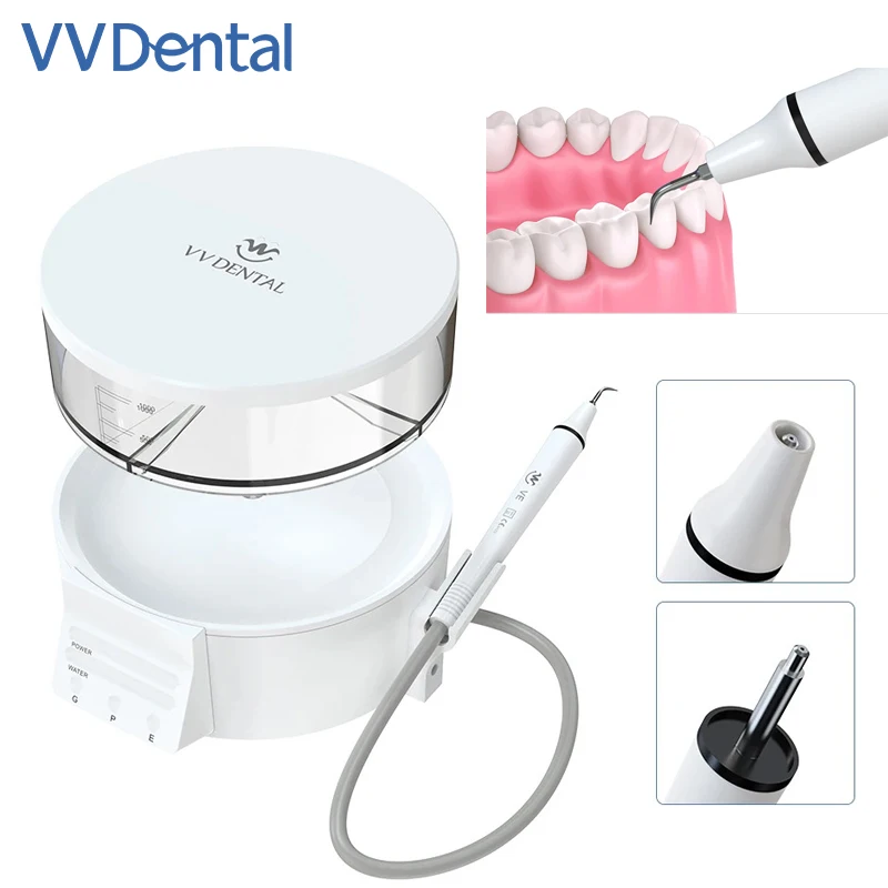 VVDental Portable Dental Ultrasonic Scaler For Remove Calculus And Teeth Washing Dentistry Tools