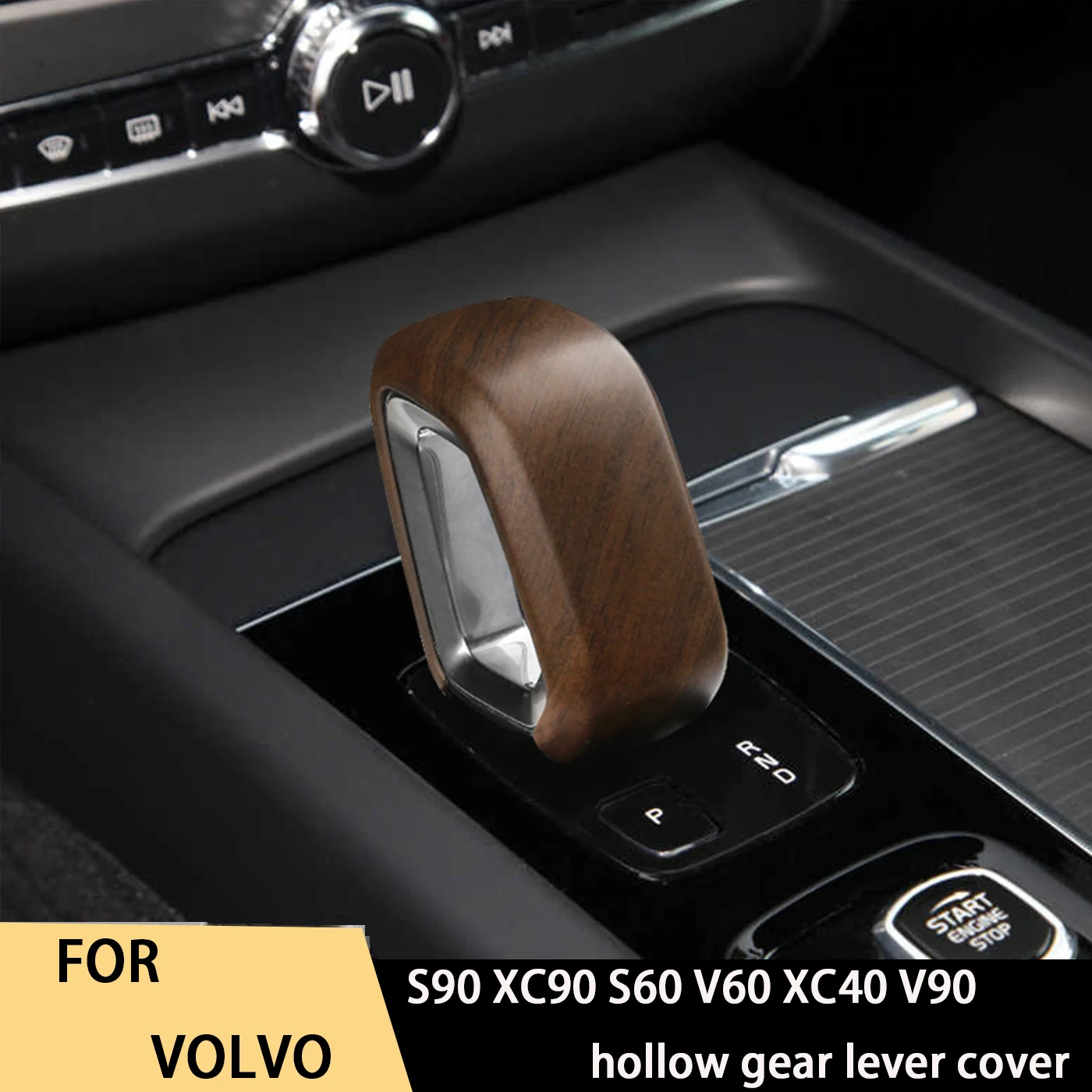 For Volvo XC60 gear sleeve S90 XC90 S60 V60 XC40 V90 hollow gear lever cover