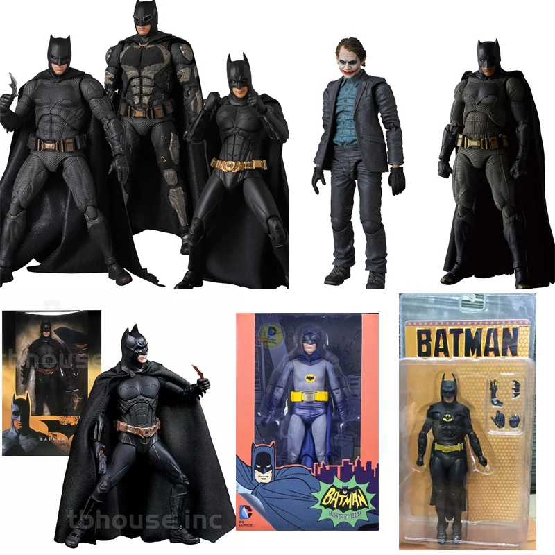 Auf Lager Wunder Maf 056 Batman Figur Gerechtigkeit Liga Action figur Mafex 049 064 beginnt Anzug Neca Bruce Wayne 015 Joker Figuren