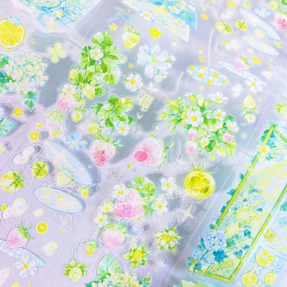 

washi tape OKMT Fruity Explosion Girl Cartoon Magic PET Material journal Flow planner Sticker Goo Ka