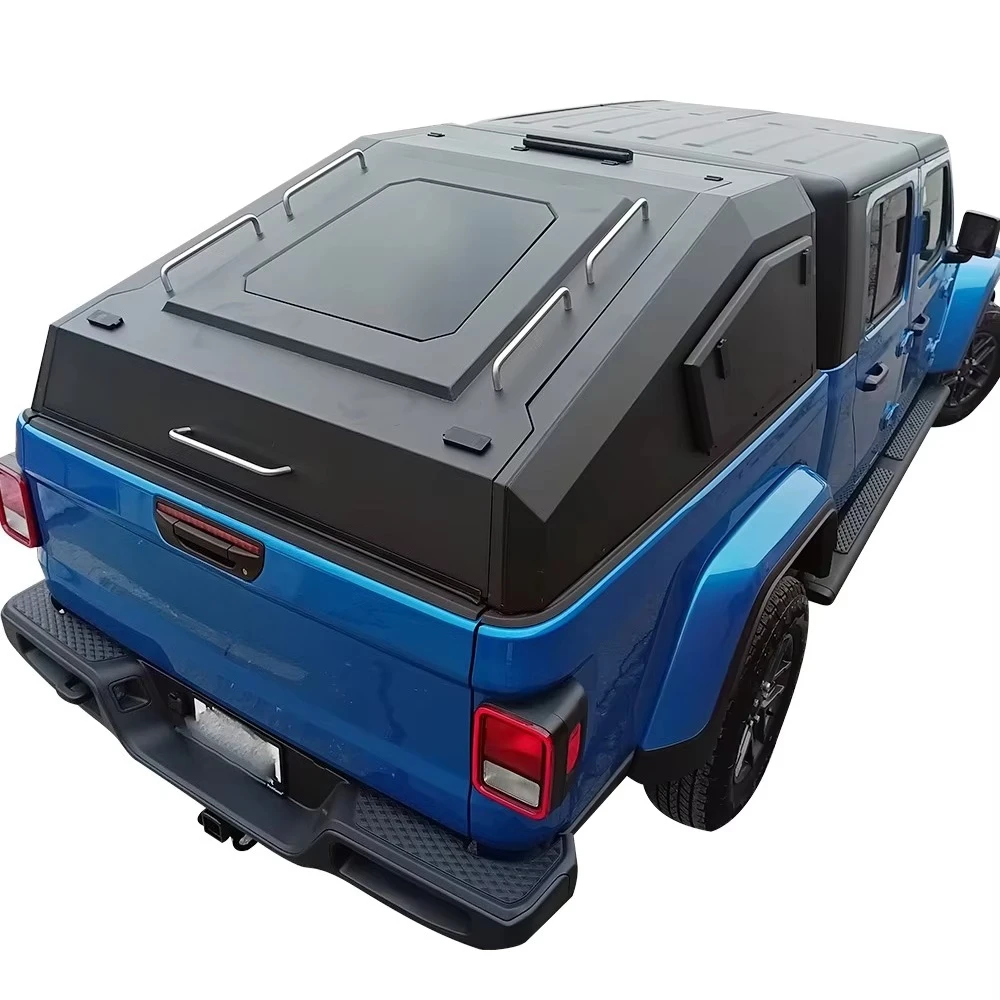 

Heavy Duty Manganese Steel Sport Style Split Bed Cap for Jeep Gladiator Truck Bed Accessories