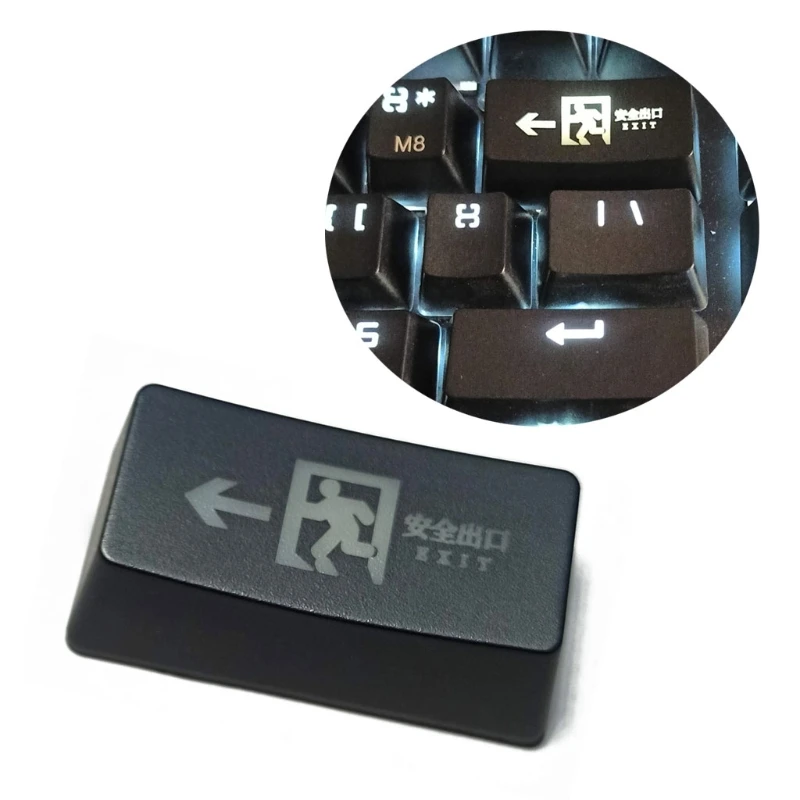 2.0U Backspace Delete Key Keycap Safe Through Keycaps ABS Etched