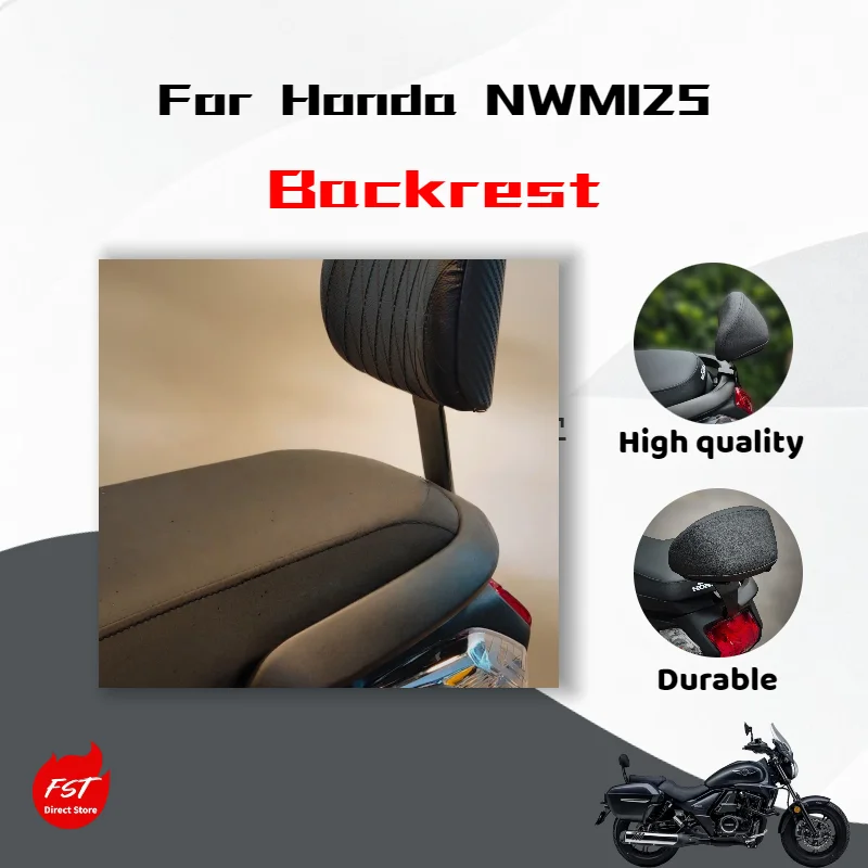 For Honda NWM125 Dedicated Retro Backrest Tail Wing Modern Style Rear Back Waist Support