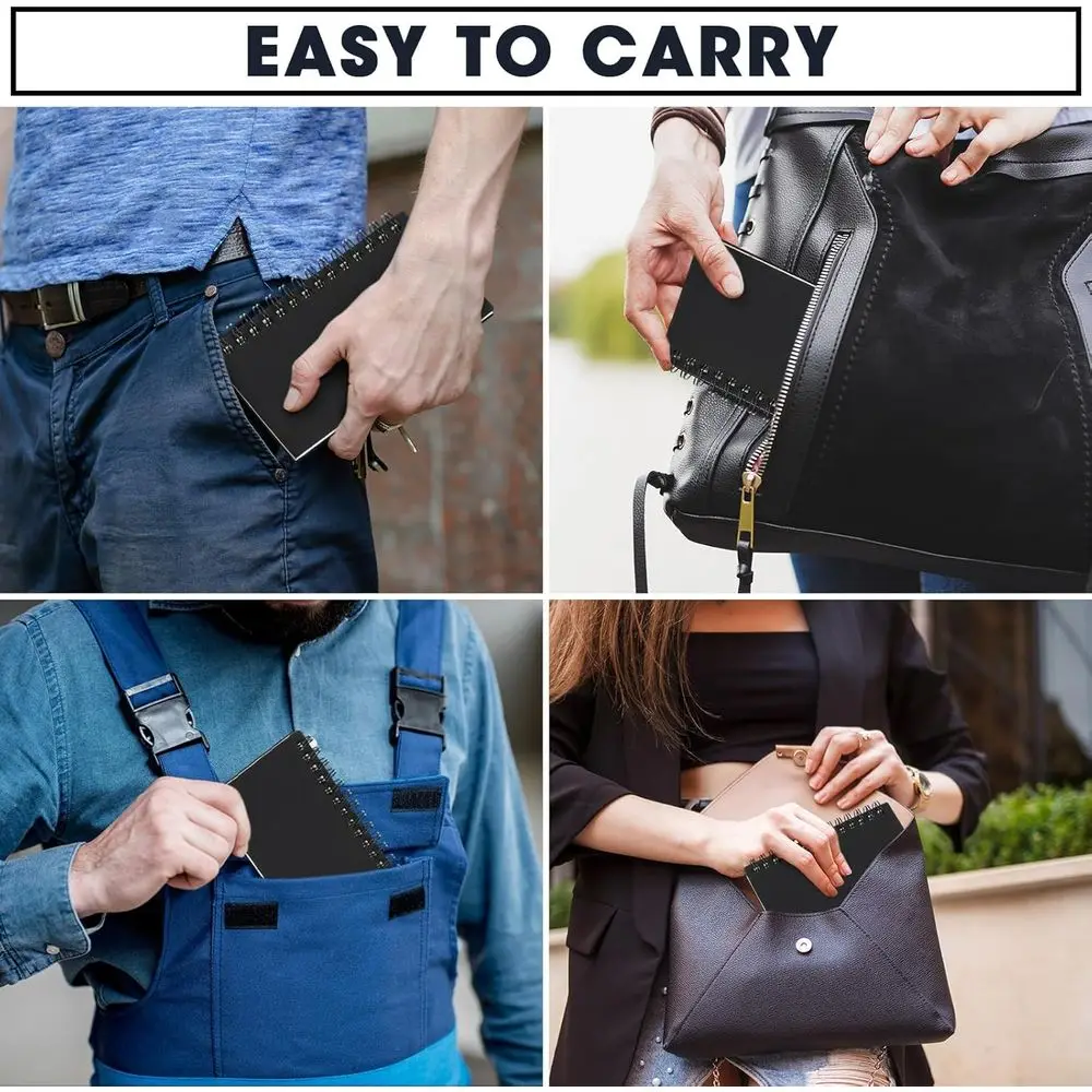 100パック ミニスパイラルノート、3x5インチ、罫線入り120ページジャーナル、休日、オフィス、学校用