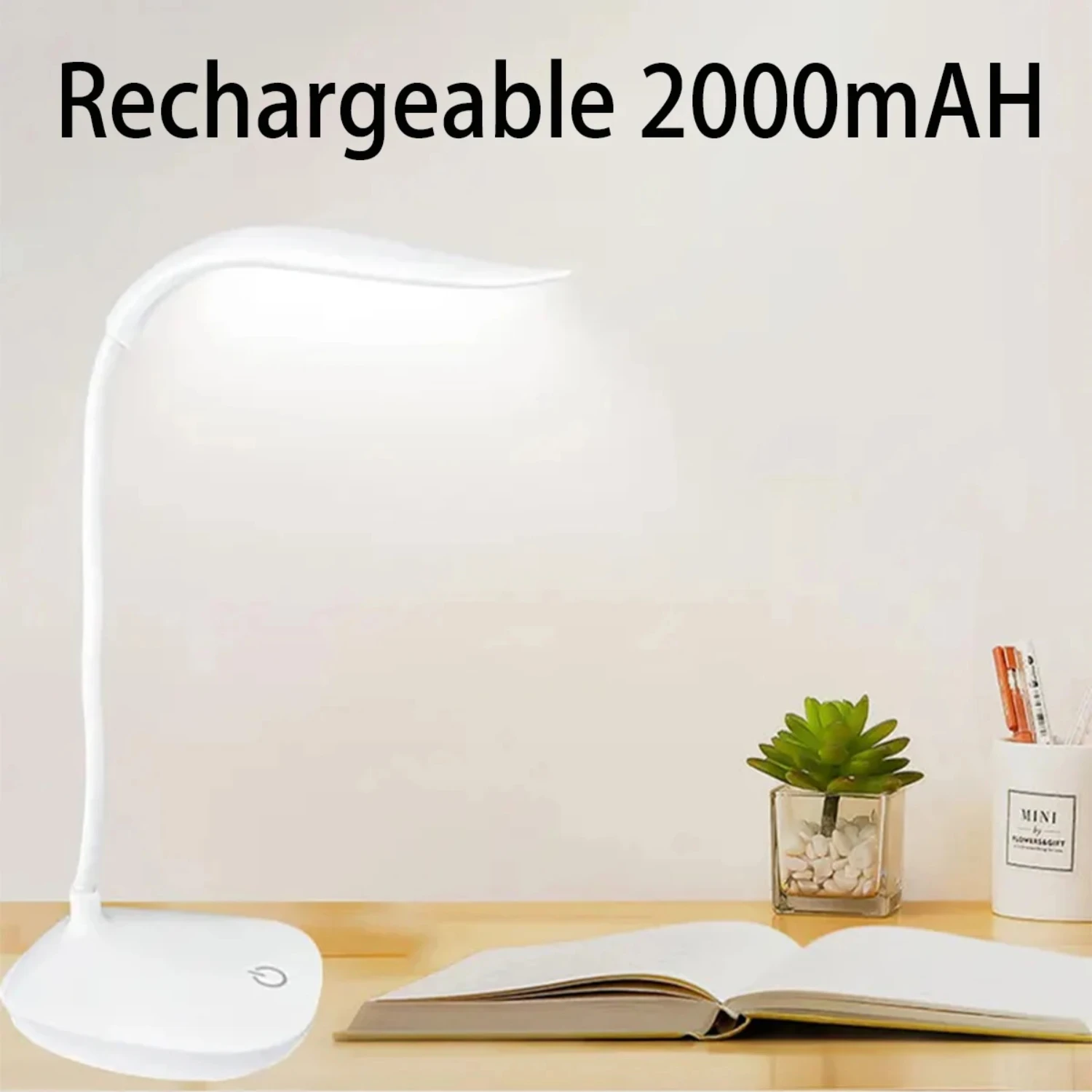 

New Convenient Adjustable Portable Rechargeable USB Desk Lamp with 3 Dimming Modes - Ideal Eye Protection Lighting Solution for