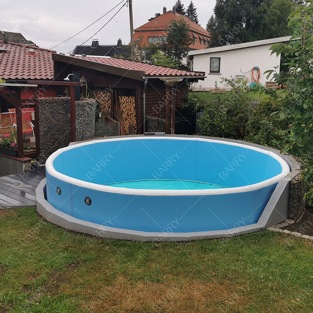 مخصص جدار مزدوج مواد النسيج Dropstich بركة Dwf 5M للطي Piscinas لينة قطرة غرزة حوض سباحة قابل للنفخ #3